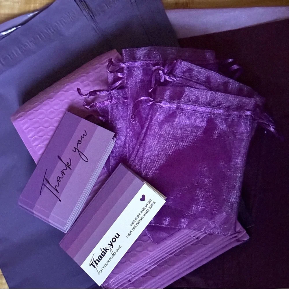 💜 The Purple Pack - Shipping Bundle #5 - Cards, Bubble Mailers, Poly Mailers
